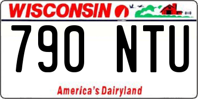 WI license plate 790NTU