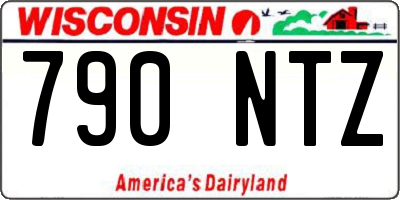 WI license plate 790NTZ