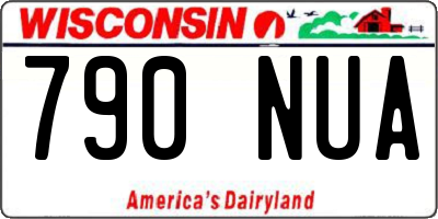 WI license plate 790NUA