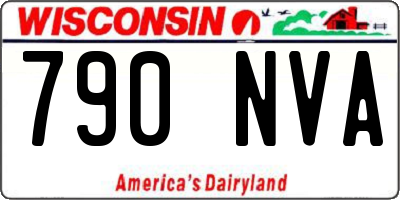 WI license plate 790NVA