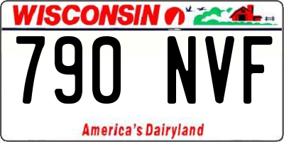 WI license plate 790NVF