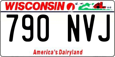 WI license plate 790NVJ