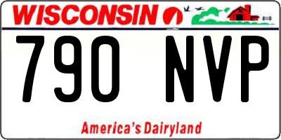 WI license plate 790NVP