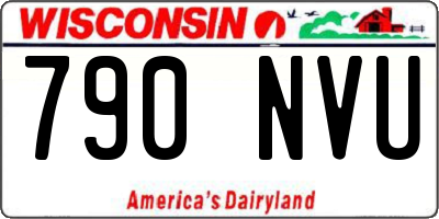 WI license plate 790NVU