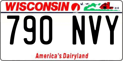 WI license plate 790NVY