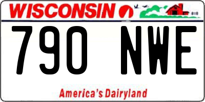 WI license plate 790NWE
