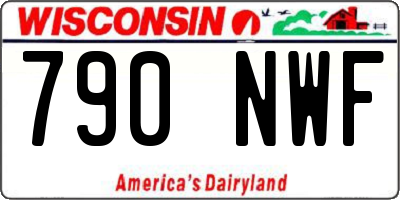 WI license plate 790NWF