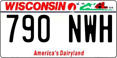 WI license plate 790NWH