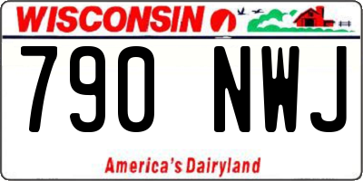 WI license plate 790NWJ