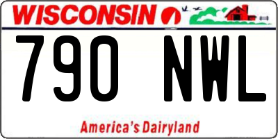 WI license plate 790NWL