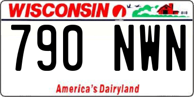 WI license plate 790NWN