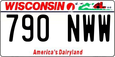 WI license plate 790NWW