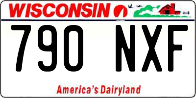 WI license plate 790NXF
