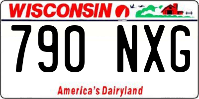 WI license plate 790NXG