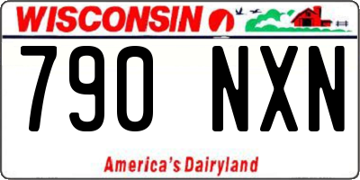 WI license plate 790NXN