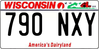 WI license plate 790NXY