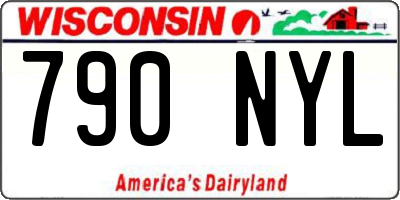 WI license plate 790NYL