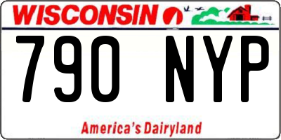 WI license plate 790NYP