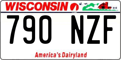 WI license plate 790NZF