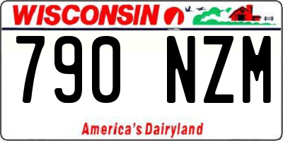 WI license plate 790NZM