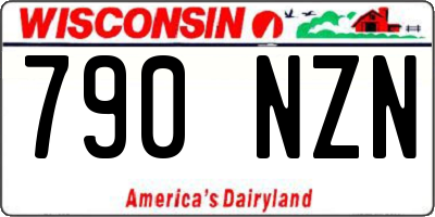 WI license plate 790NZN