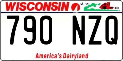 WI license plate 790NZQ