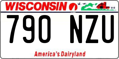 WI license plate 790NZU