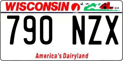 WI license plate 790NZX