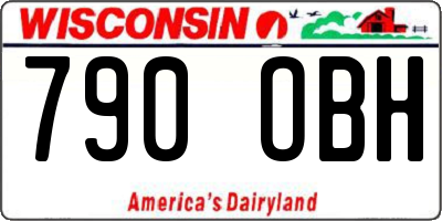 WI license plate 790OBH