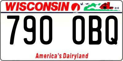 WI license plate 790OBQ