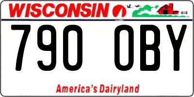 WI license plate 790OBY