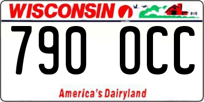 WI license plate 790OCC