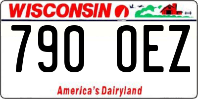 WI license plate 790OEZ