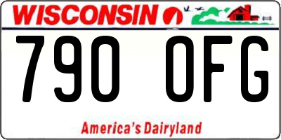 WI license plate 790OFG