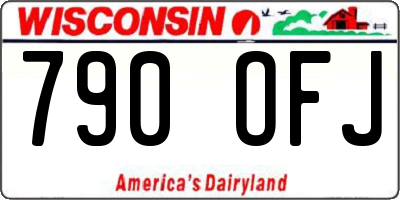 WI license plate 790OFJ