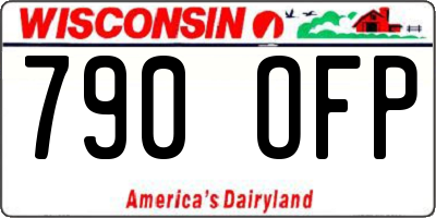 WI license plate 790OFP
