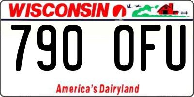 WI license plate 790OFU