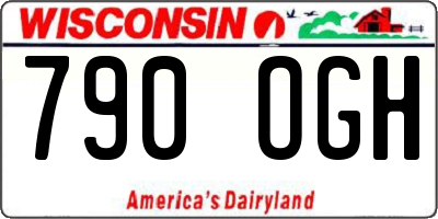 WI license plate 790OGH