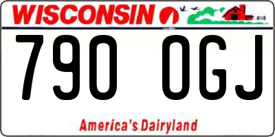 WI license plate 790OGJ
