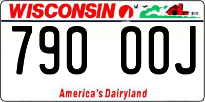 WI license plate 790OOJ