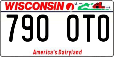 WI license plate 790OTO