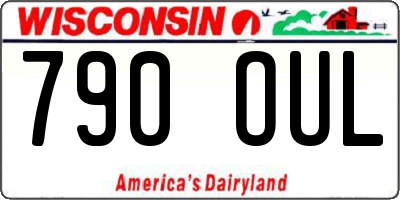 WI license plate 790OUL