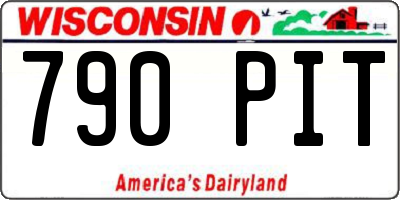 WI license plate 790PIT