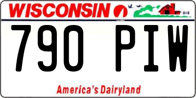 WI license plate 790PIW
