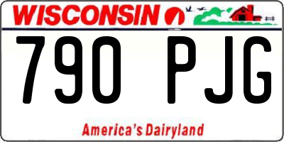 WI license plate 790PJG