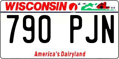 WI license plate 790PJN