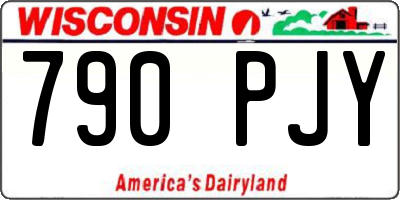 WI license plate 790PJY