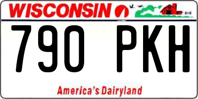 WI license plate 790PKH