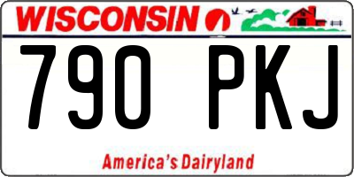 WI license plate 790PKJ