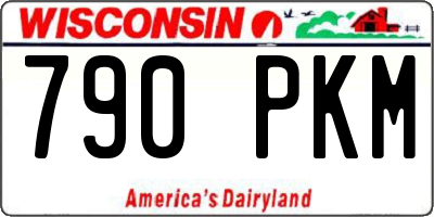 WI license plate 790PKM